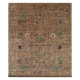 Hand-Knotted High-Quality Gray Area Rug