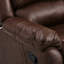 Canapé inclinable manuel en cuir 59,4 po de large Jackson-1247238659