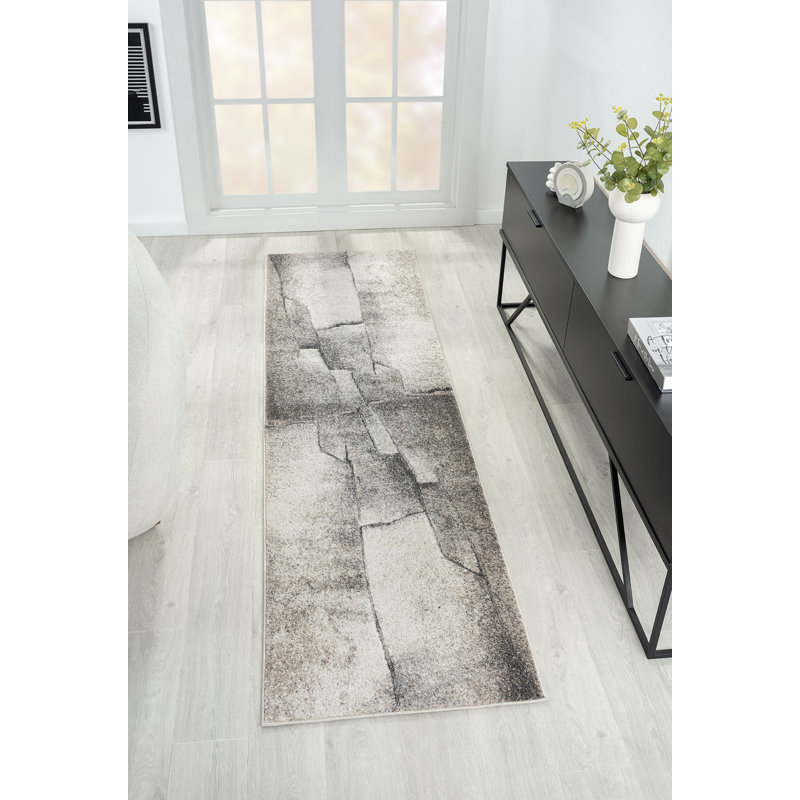 Jhoel Abstract Indoor Rug, Runner 2'1'' x 7'8''