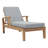 Modway Pier Outdoor Patio Teak Single Chaise-1584547005