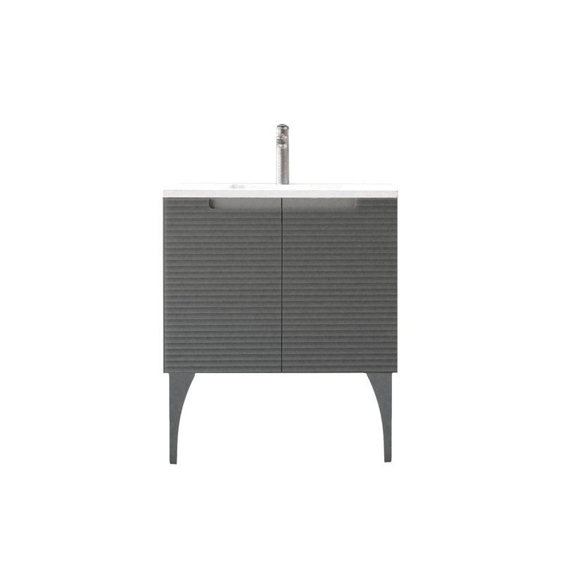 Ensemble de meuble-lavabo simple 32 po Ariyannah, Cendres