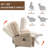 23" Seat Width And High Back Large Size Chenille Power Lift Recliner Chair With 8-Point Vibration Massage And Lumbar Heating-1120651215