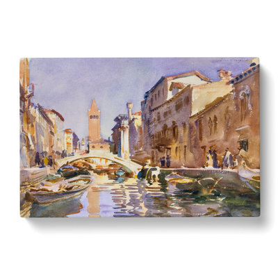 Venetian Canal by John Singer Sargent - Wrapped Canvas Painting