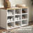 2-In-1 Coat Rack Shoe Bench Set, 9 Pair Shoe Storage Cabinet Rack With Hall Tree, Modern Entryway, Hallway, Mudroom, Bedroom Organizer