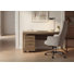 2 Piece Glass Rectangular Office Set