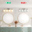 Éclairage pour meuble-lavabo moderne 4 lumières, douille E26 (ampoules non incluses)-305382918-305382939-305382940