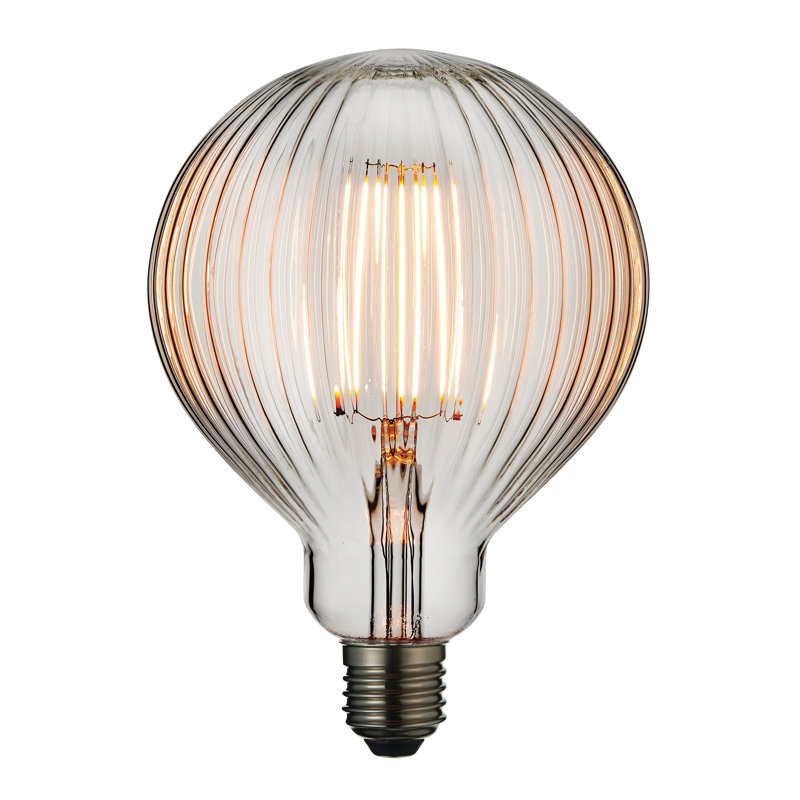4W E27 ES G125 Globe LED Non-Dimmable Bulb - 480lm 2200K Warm White