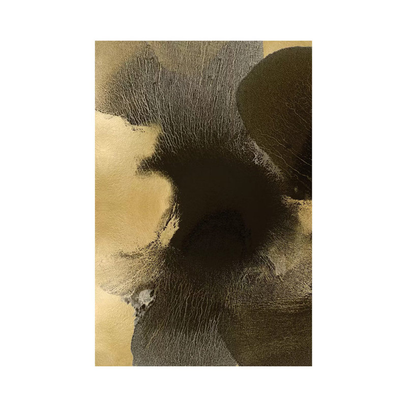 Circulate Gold I by Hannah Carlson - Wrapped Canvas Print, 20.32 cm H x 30.48 cm W