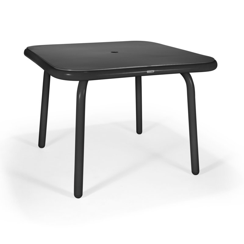 Table de salle à manger Holsen, Noir / noir nuit, H 29 po x l 42 po x P 42 po