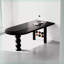 Table de salle à manger en bois massif de style français.-108190126