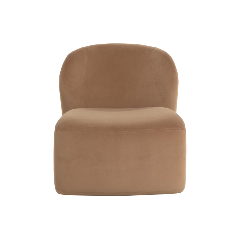 Lounge Chair, Brown Polyester