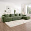 Canapé modulaire modulaire en L à 4 places avec assise profonde, conception moderne, coussins décoratifs et repose-pieds mobile pour un confort ultime-1827351511
