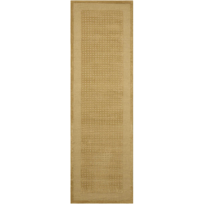 Tapis couleur sauge Mollie-Rose, Tapis de couloir 2 pi 3 po x 7 pi 6 po