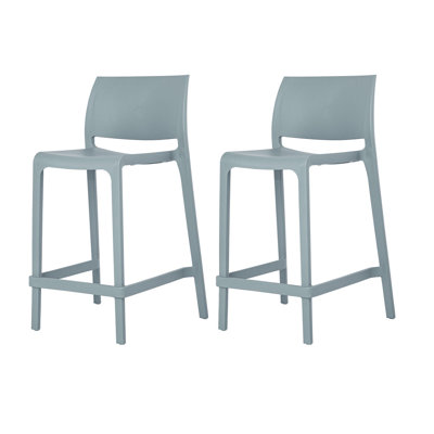 Sensilla Stackable Low Back Counter Stool