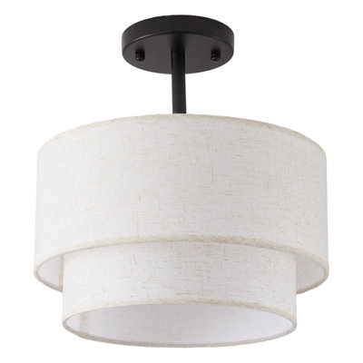 Linen Flush Mount