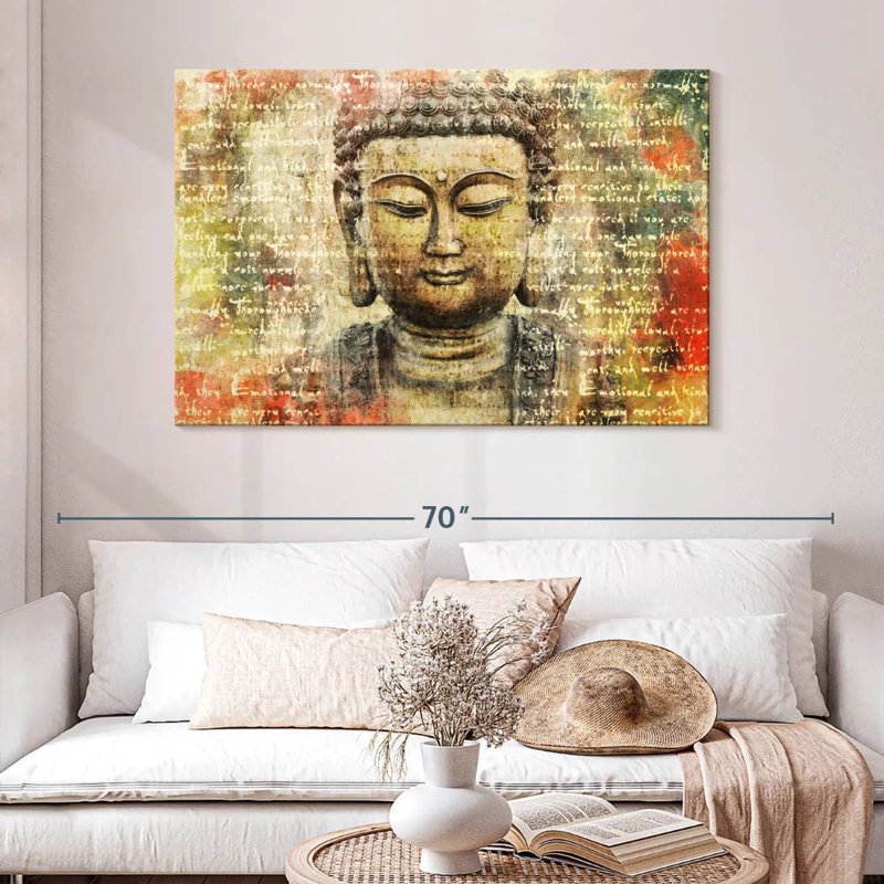 Adella Buddha Enlightenment, 32" H x 48" W