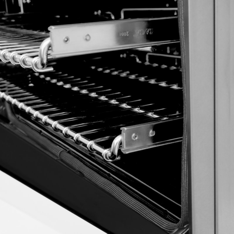 ZLINE 36" Legacy Dual Fuel Range, White Matte Stainless Steel