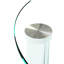 Table basse Feigin, table basse circulaire en verre à double couche, table design minimaliste