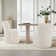 Madie Upholstered Dining Chair with Casters   