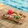 11.8" x 11.8" Teak Interlocking Deck Tile in Natural