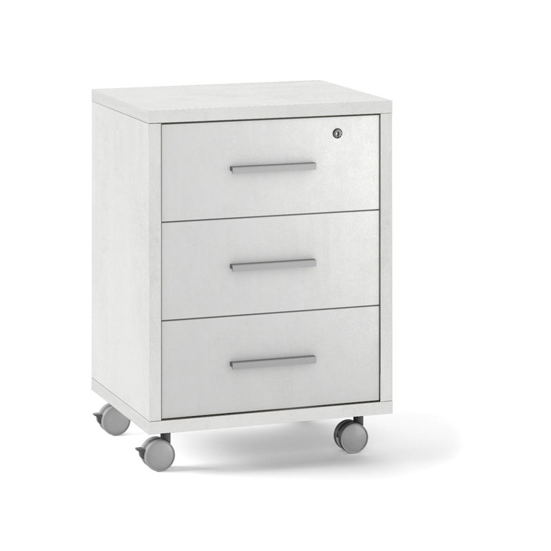 Elies 3 Drawer 51cm W Chest, Oxide White