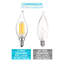 5 watts (équivalent à 60 watts), DEL CA11, ampoule à intensité variable, culot E12 / candélabre-59047895