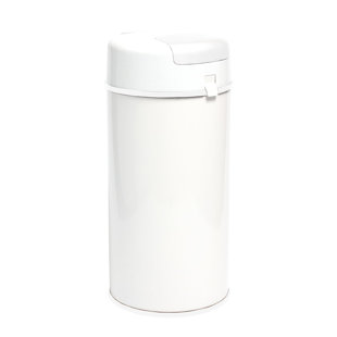 Aluminum Manual Lift Waste Basket - 10 Gallons