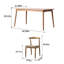 Table rectangulaire en bois massif domestique simple-1515051182