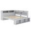 Lit de jour en bois avec armoires de rangement, étagère à chaussures et rangement sous le lit, lit d'angle avec port USB-1843036458