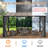 13 ft. W x 10 ft. D Aluminum Patio Gazebo, Wall-mounted Polycarbonate Hardtop Gazebo-110744120