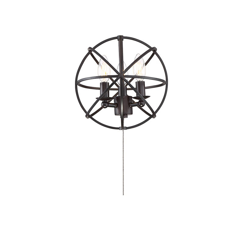 Ventilateur de plafond à DEL 3 lumières, Bronze anglais
