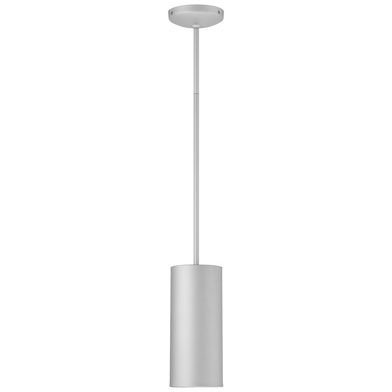 Luminaire suspendu DEL F90602E1BEA64C2E9D2A8A00E48FC7F7 - nickel satiné, H 10,5 po x l 4,5 po x P 4,5 po, Satin