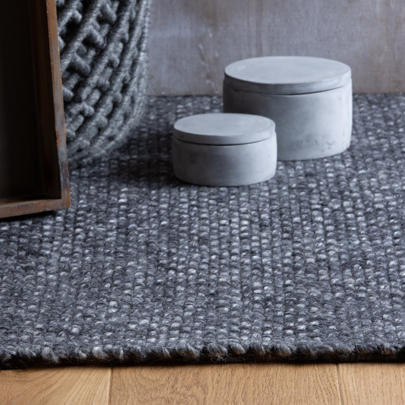 Dendron Solid Colour Hand Woven Area Rug, Rectangle 80 x 150cm