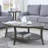 Contemporary Oval Shelf Coffee Table Set-361998845