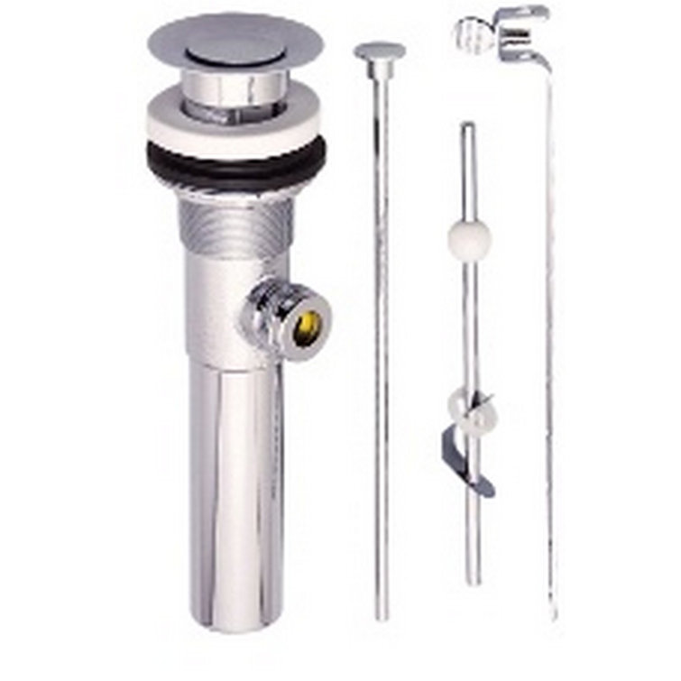 Accessories 1.25" Pop-Up Bathroom Sink Drain With Overflow