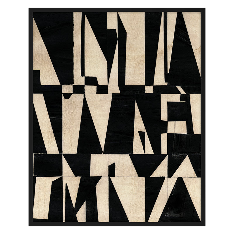 Cosine 3 Print by Susan Gillette, 30" H x 24" W x 2" D, Black