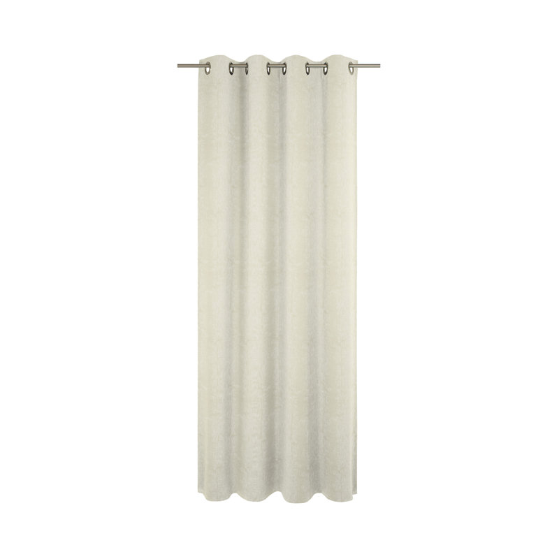 Arna Room Darkening Eyelet Door Curtain Panel, 225 W x 135 D cm, Natural Brown
