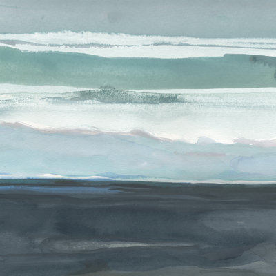Teal Sea I by Rob Delamater - Wrapped Canvas Painting