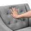 Fauteuil pivotant à boutons: Structure en contreplaqué, fauteuil d'appoint 100% rembourré: contreplaqué, coussins de siège réversibles, tissu-2091236453