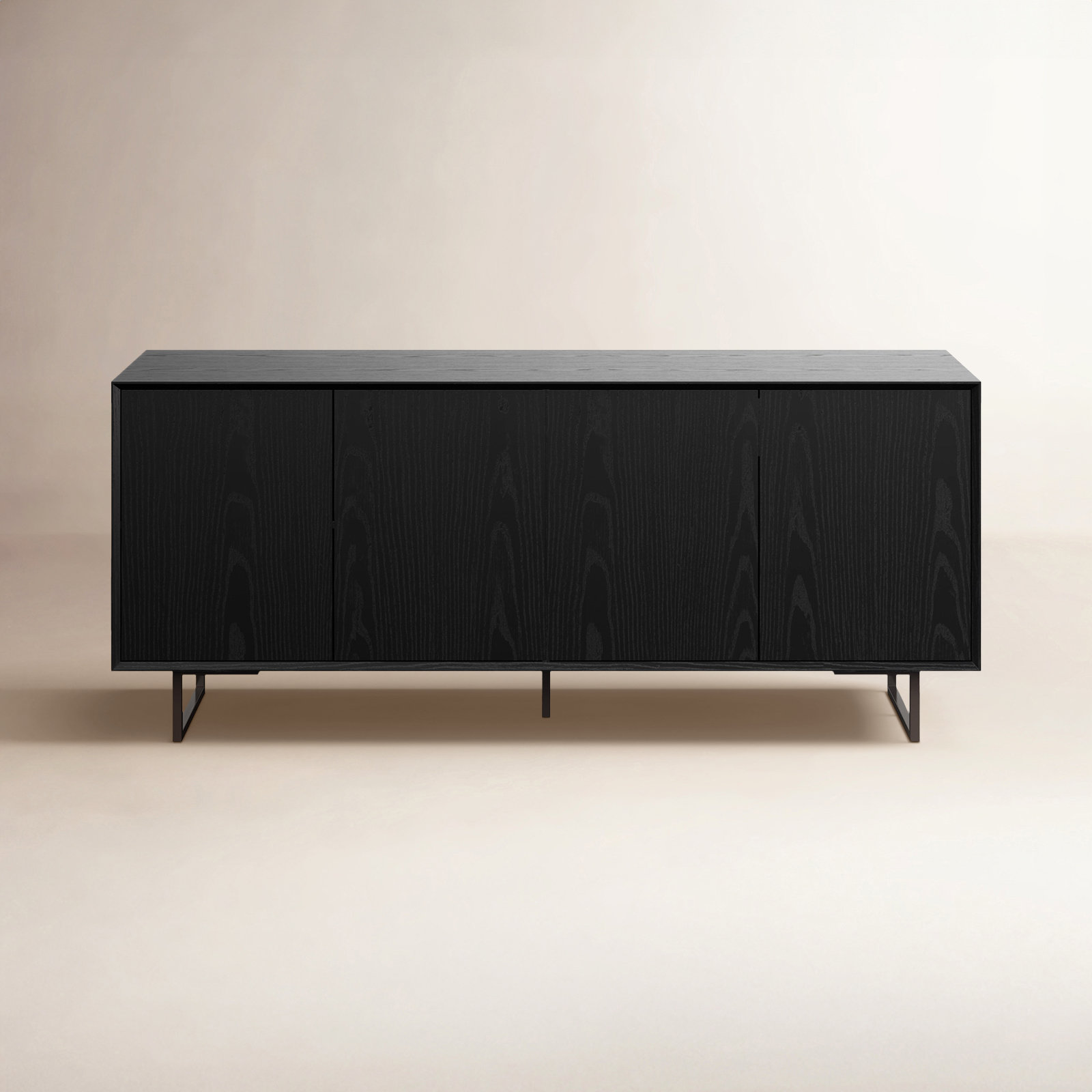 Ena Oak Buffet Table, Black