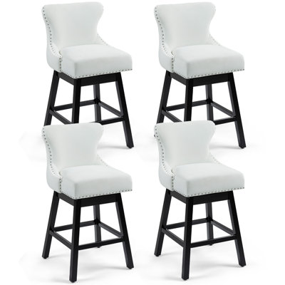 Angelicamae Unfinished Swivel 29'' Stool