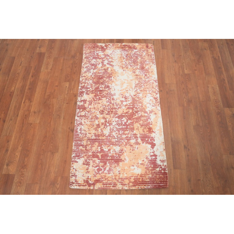 Luxueux tapis abstrait 2 x 4 pour espaces de vie modernes