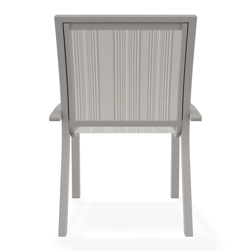 Kendall Outdoor Dining Chair, Warm Gray, Harbor
