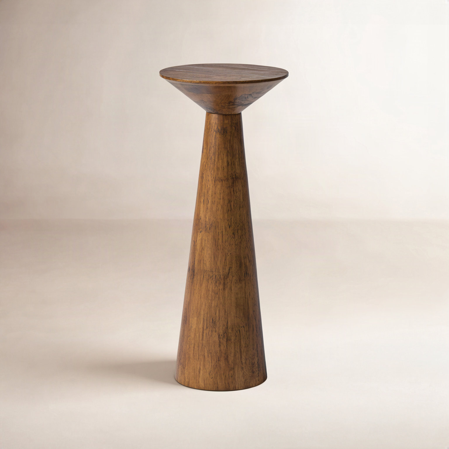 Bozovich Solid Wood End Table, 22.83" H x 9.84" W x 9.84" D, Brown