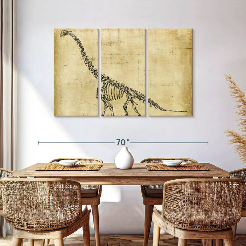 Étude du brachiosaure Brampt, H 36 po x l 57 po