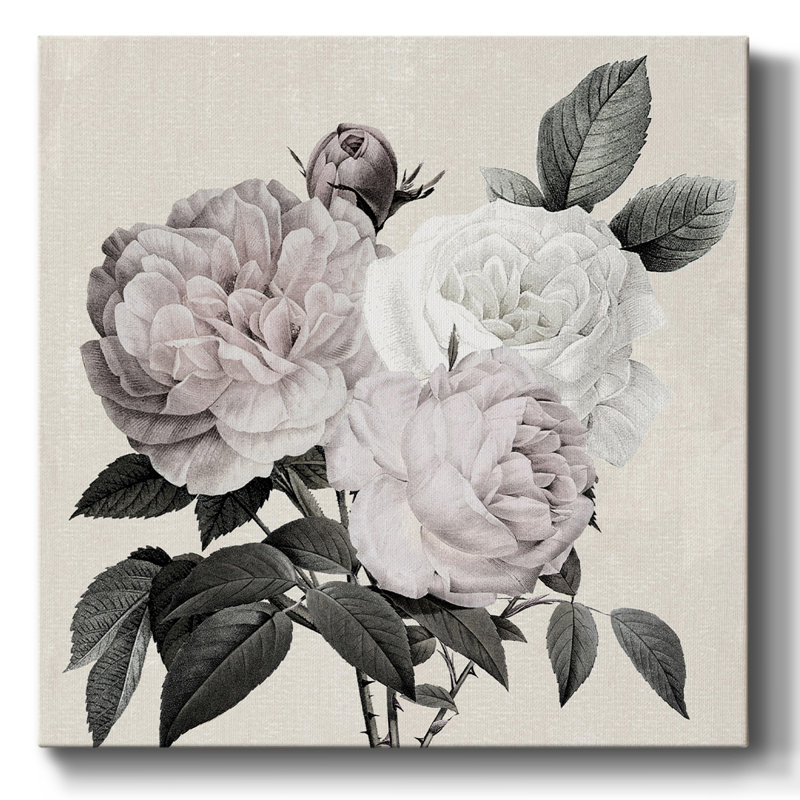 Aura botanique I sur toile, H 16 po x l 16 po