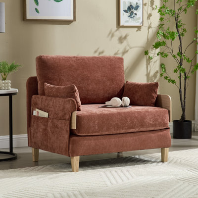 Fauteuil convertible en chenille