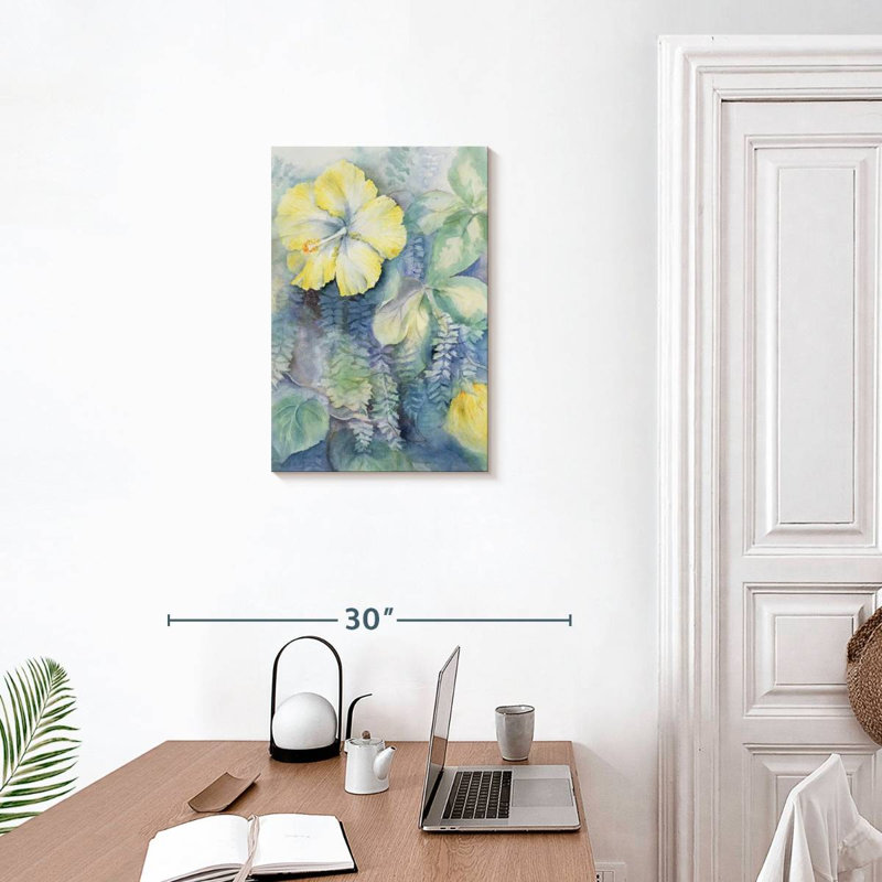Harnek Hibiscus Yellow, 24" H x 16" W