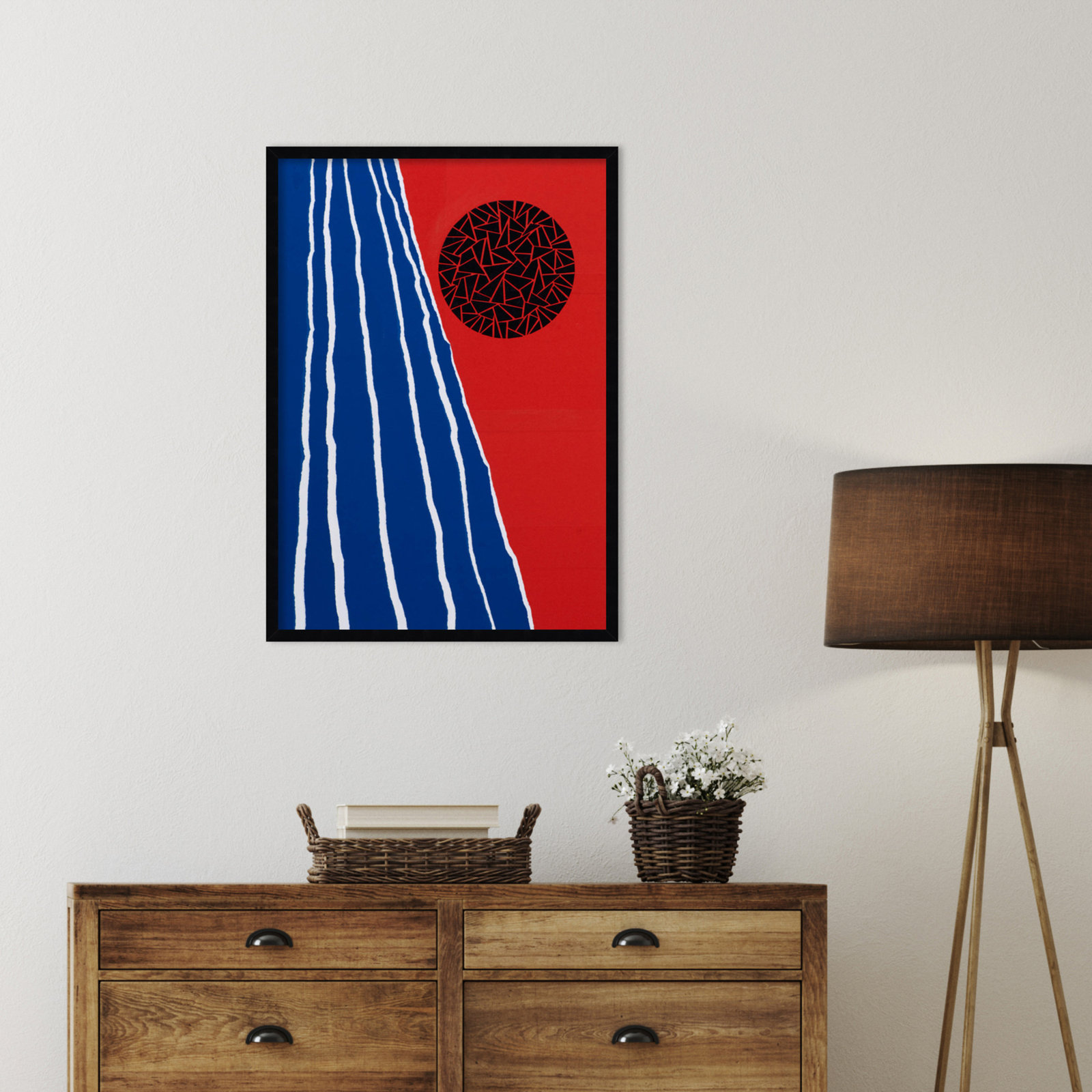 Orbis Factor Print by Alex Dunn, Black, 33" H x 24" W x 1" D