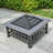 Ruarie Square Powder Coated Steel Wood Burning Smokeless Fire Pit Table-50591240